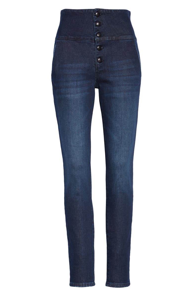 FRAME Le Military Band High Waist Skinny Jeans, Alternate, color,