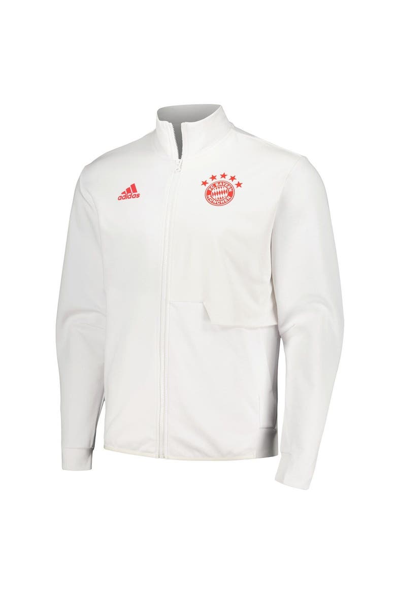 Men's adidas White Bayern Munich 2023/24 Anthem Full-Zip Jacket, Alternate, color, White