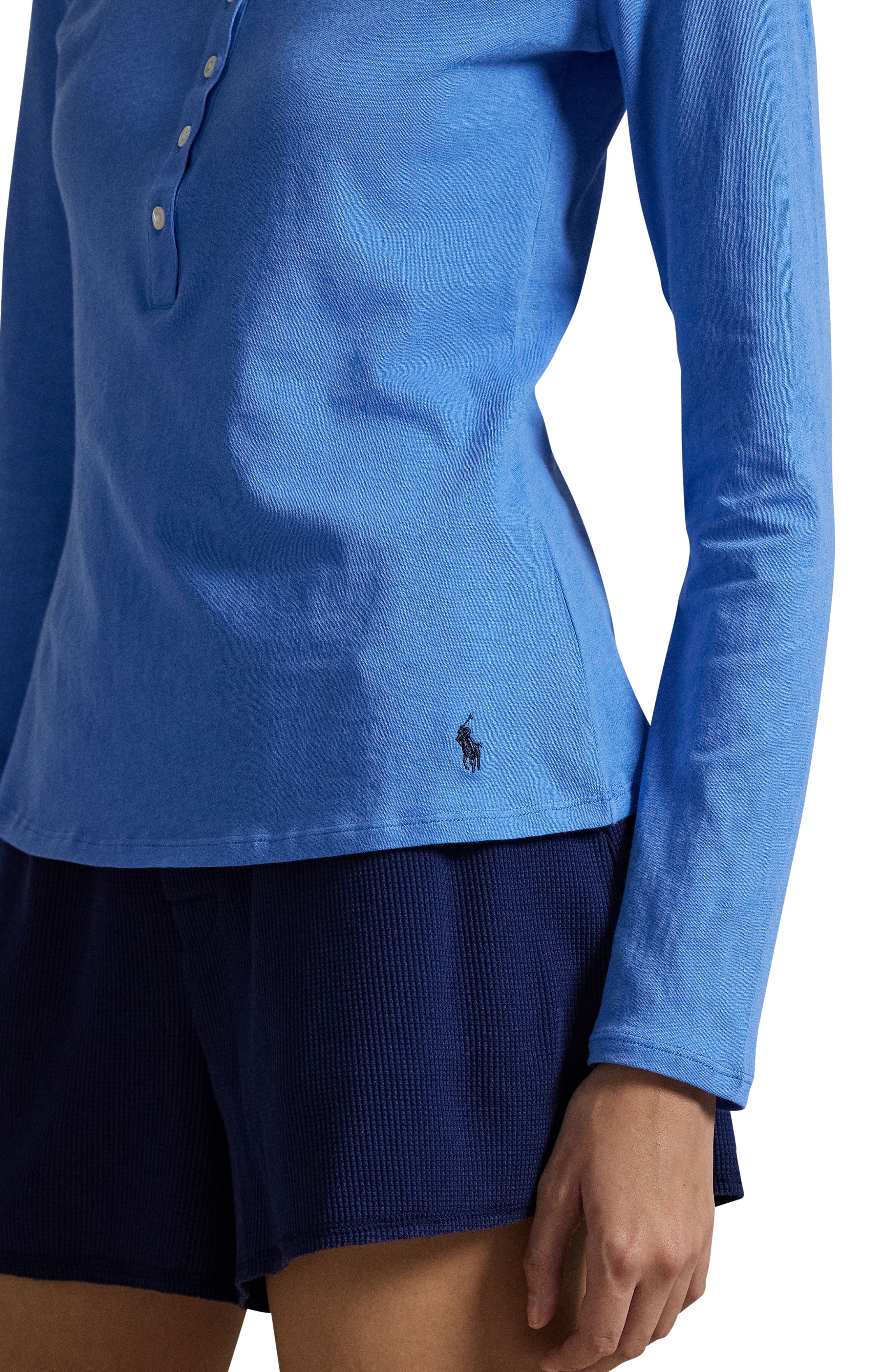 Polo Ralph Lauren Long & Lean Cotton Jersey Lounge Henley (Women ...