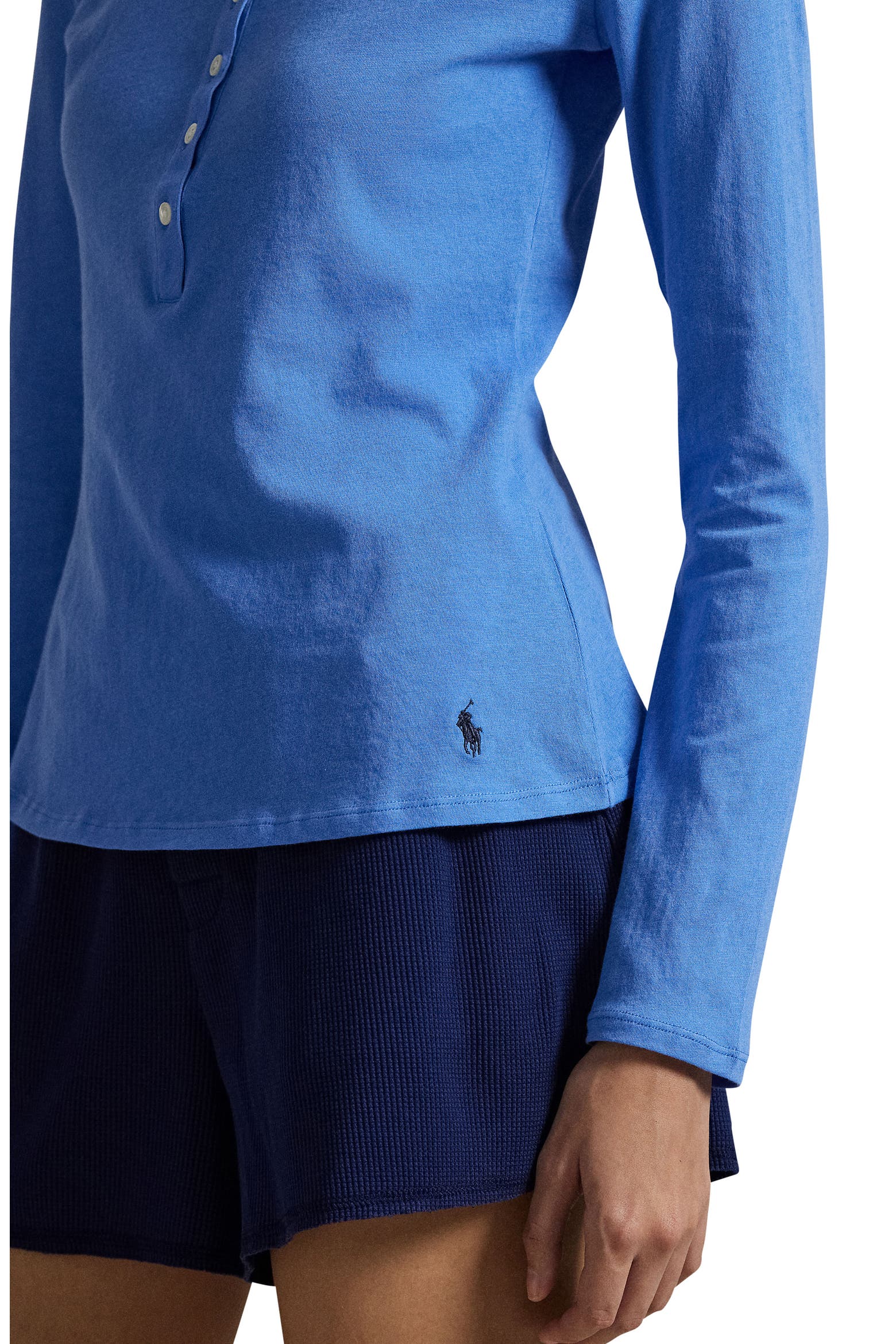 Tech It Ralph Polo Ralph Lauren Long & Lean Cotton Jersey Lounge Henley (Women ...