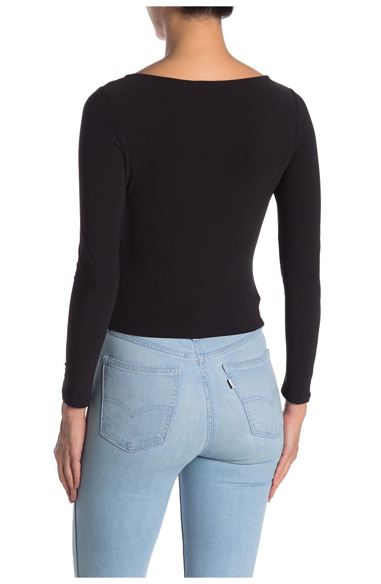 FREE PRESS Asymmetrical Long Sleeve Top, Alternate, color, 