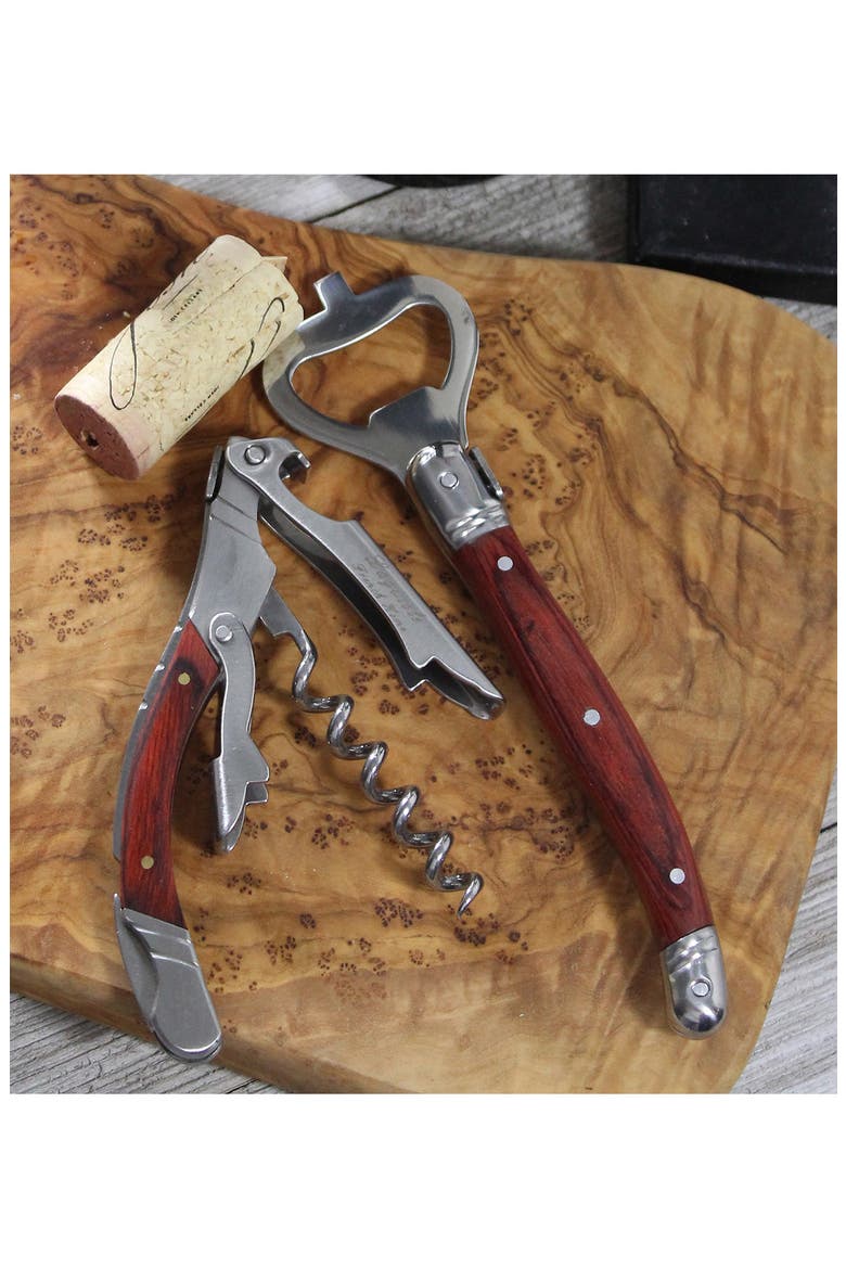 Laguiole 2-Piece Bar Opener Set, Alternate, color, WOOD GRAIN