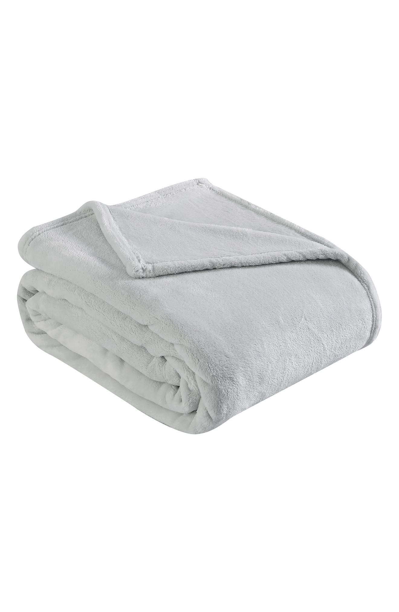 EDDIE BAUER Bi-Color Premium Plush Fleece Throw Blanket
