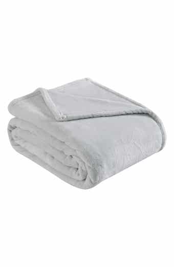 EDDIE BAUER Bi-Color Premium Plush Fleece Throw Blanket