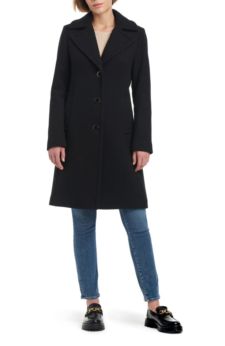 Kate Spade New York twill walking coat, Main, color, 