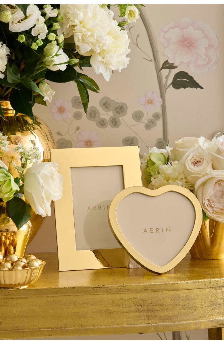 Aerin Martin Heart Goldtone Frame, Alternate, color, Gold