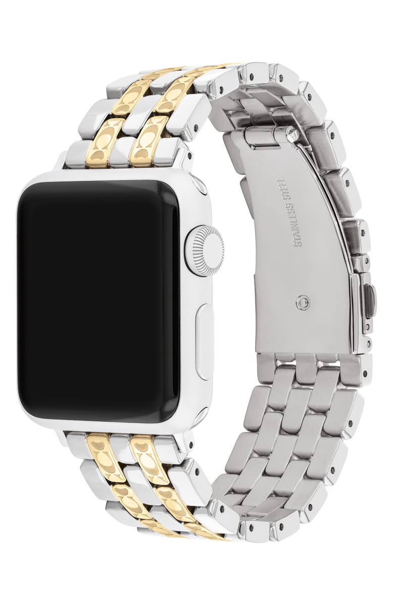 COACH Signature Bracelet Apple Watch<sup>®</sup> Watchband, Alternate, color, 