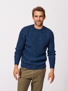 Aubin Ray Fisherman Rib Crew Neck Sweater