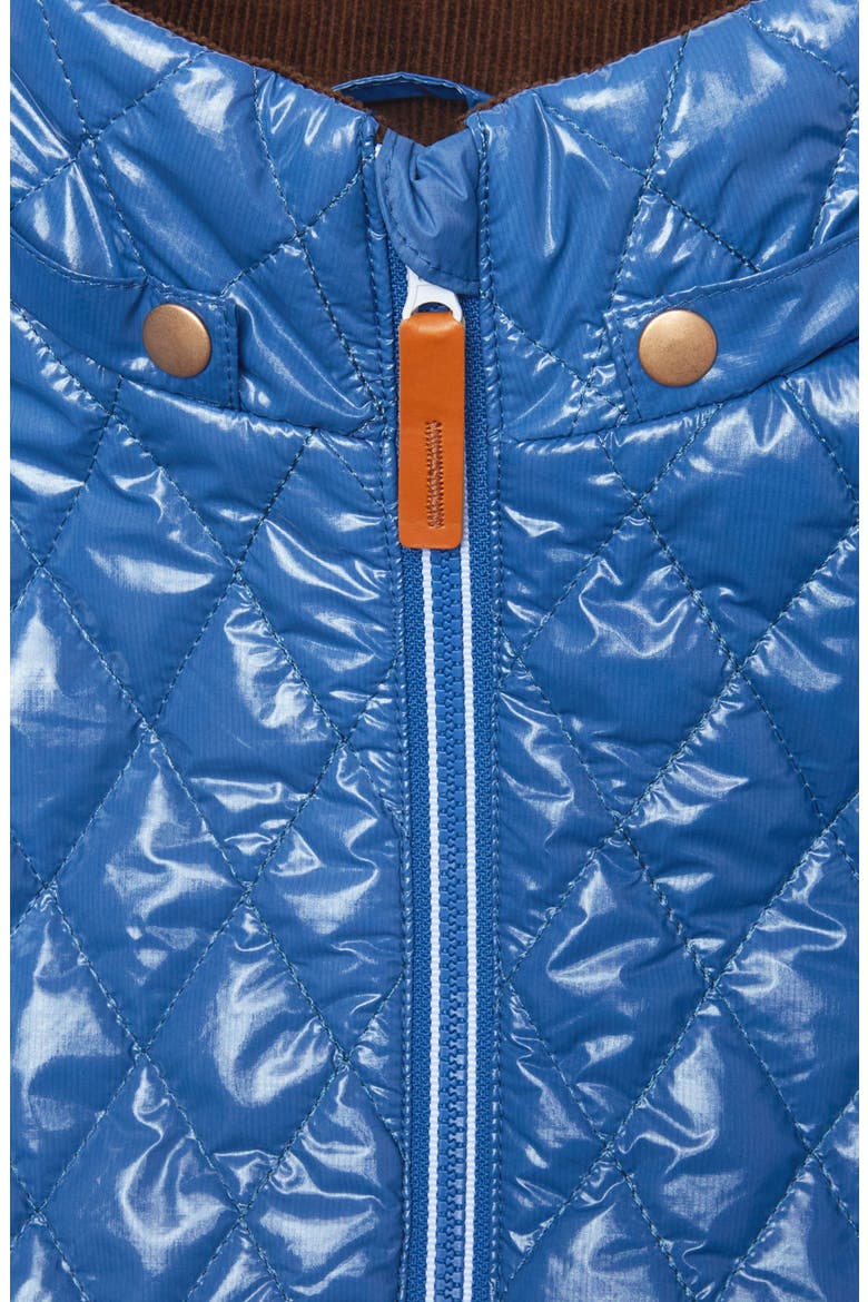 Shiny Quilted Puffer Jacket, Alternate, color, Shiny Mountain Blue