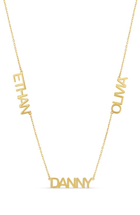 Multi Name Charm Necklace