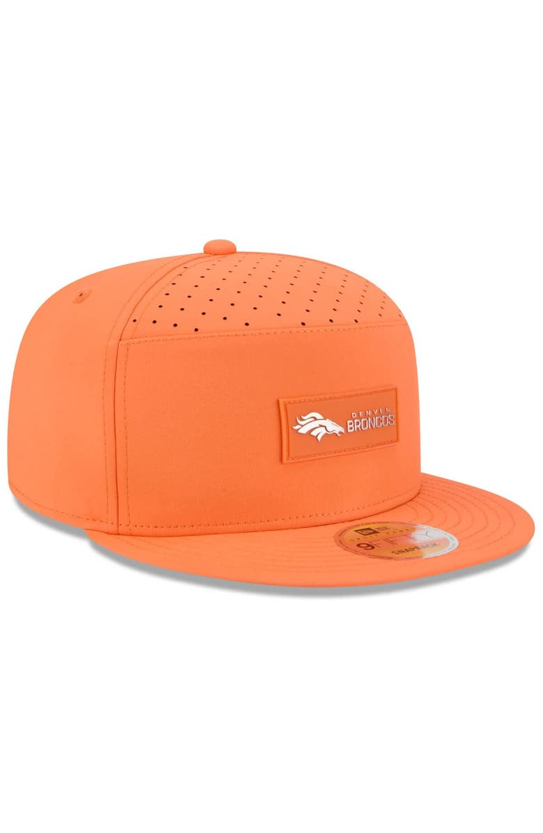 New Era Men's New Era Orange Denver Broncos 2025 Sideline  Split Panel 9FIFTY Snapback Hat, Alternate, color, Orange