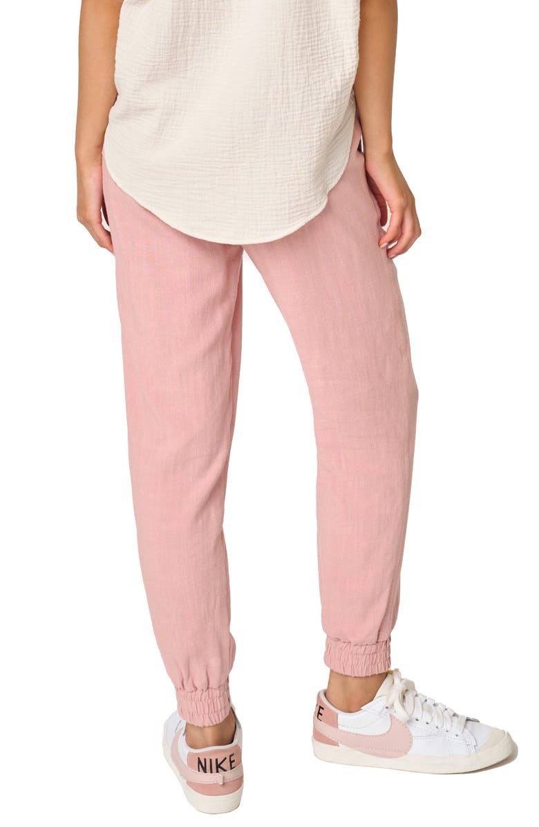 GIBSONLOOK Linen Joggers, Alternate, color, Blush