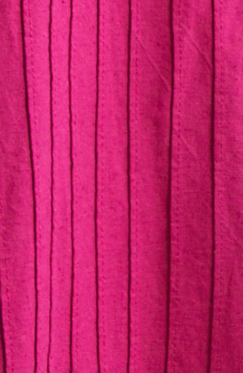 FARM Rio Daisy Lace Detail Cotton & Linen Midi Sundress, Alternate, color, 