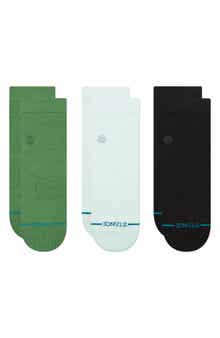 Icon 3-Pack Quarter Crew Socks