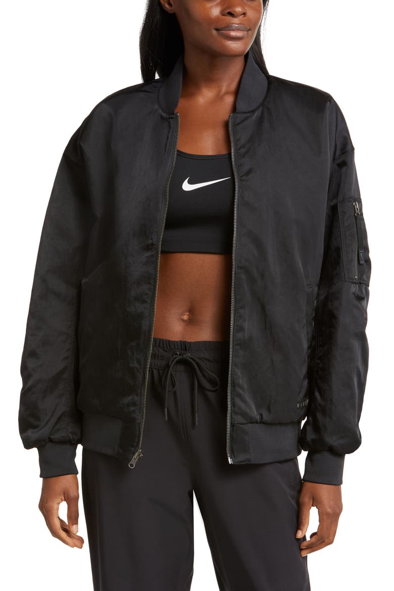 Sportswear Reversible Bomber Jacket, Alternate, color, BLACK/ ANTHRACITE