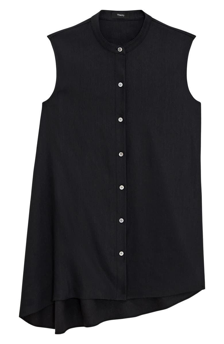 Theory Asymmetric Drape Sleeveless Top, Alternate, color, 