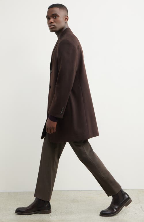 Nordstrom Cashmere Overcoat In Brown