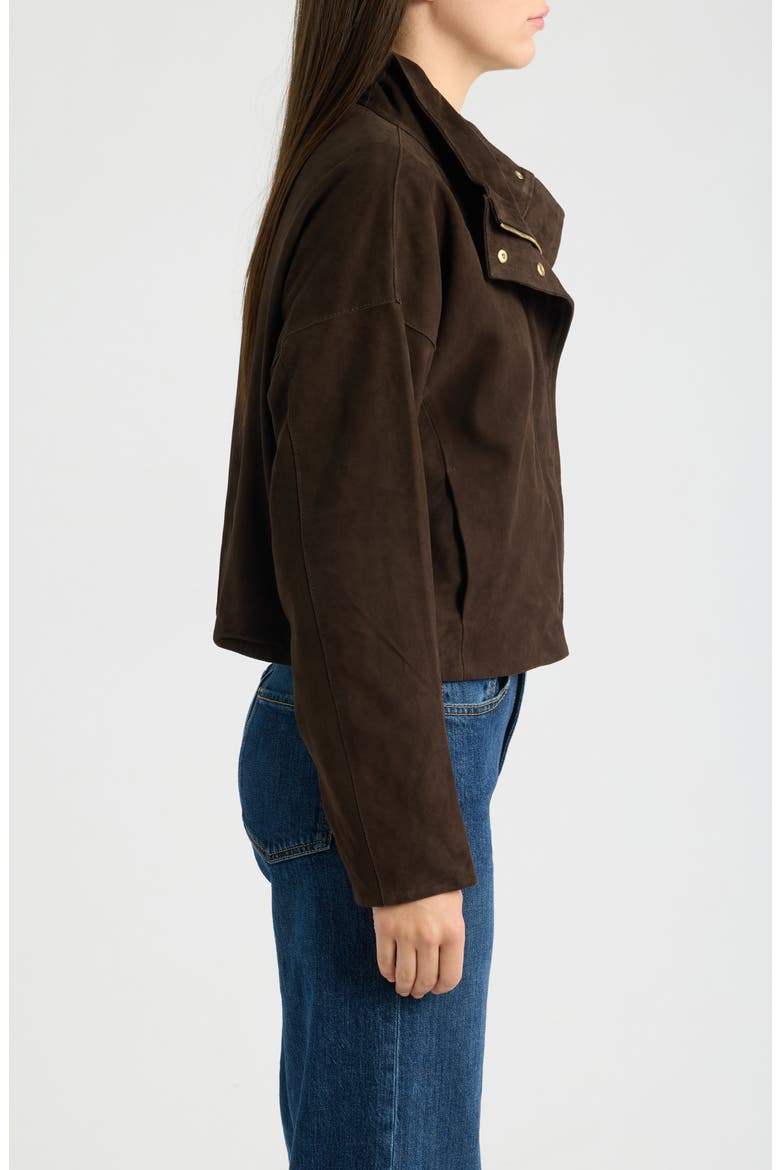 Ryder Suede Jacket, Alternate, color, BITTER BROWN