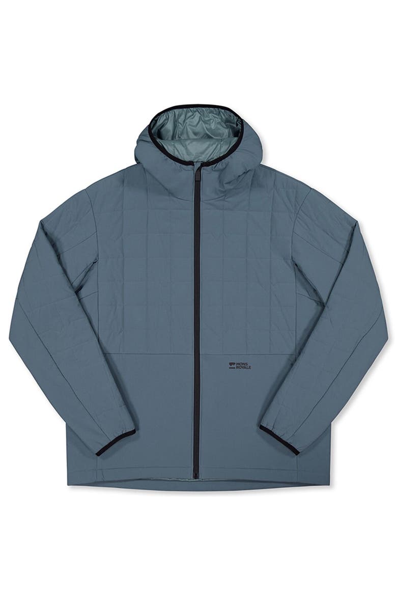 Canyon Merino Insulated Hooded Jacket - Men's, Alternate, color, Goblin Blue