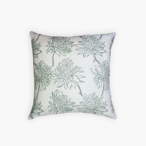 Dahlia - Pure Linen Throw Pillow Cover