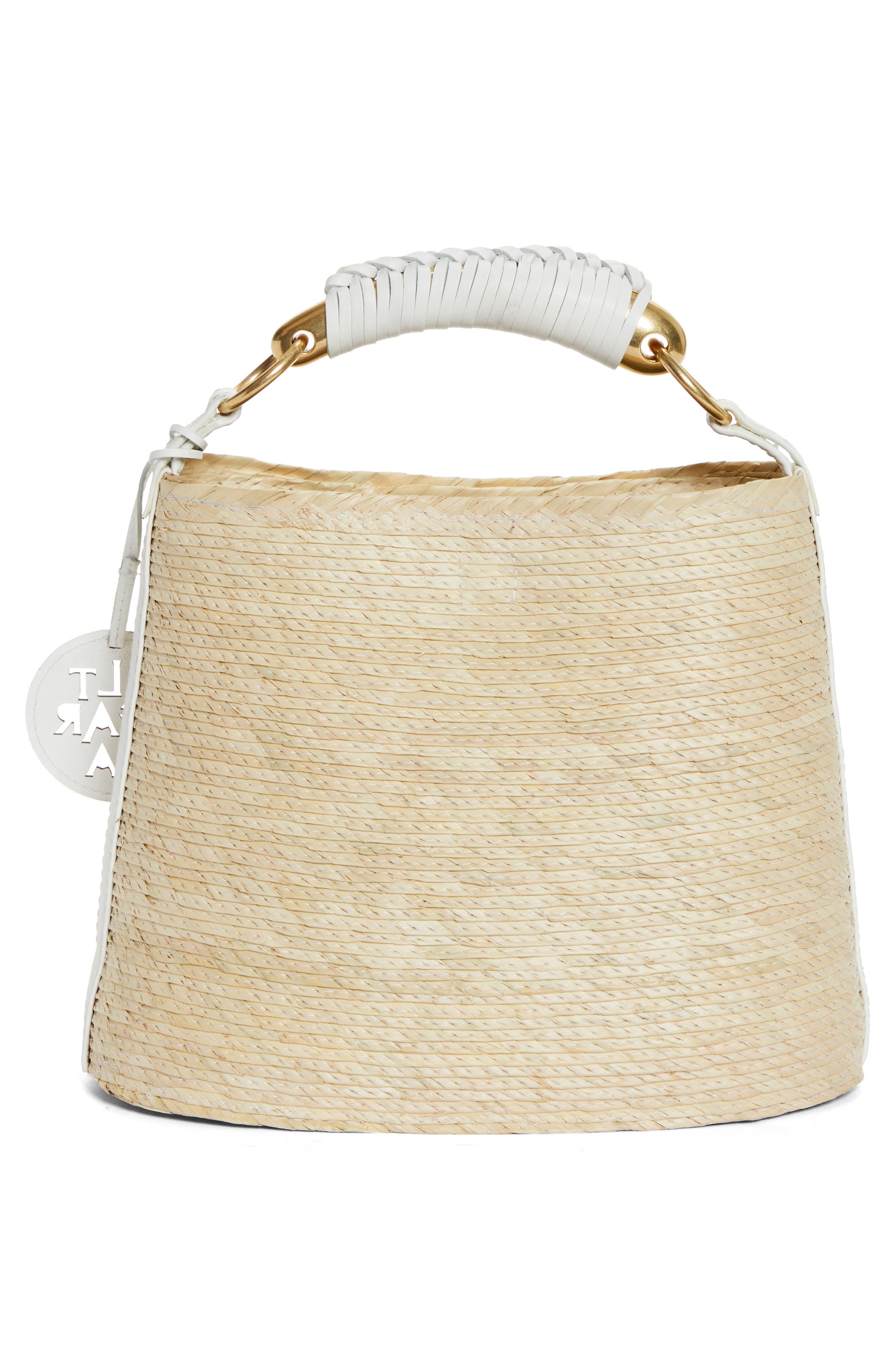 Altuzarra Mini Watermill Straw Handbag, Alternate, color, 