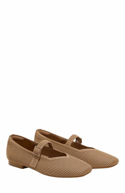 Margot Mary-Jane Square-Toe Ballet Flats
