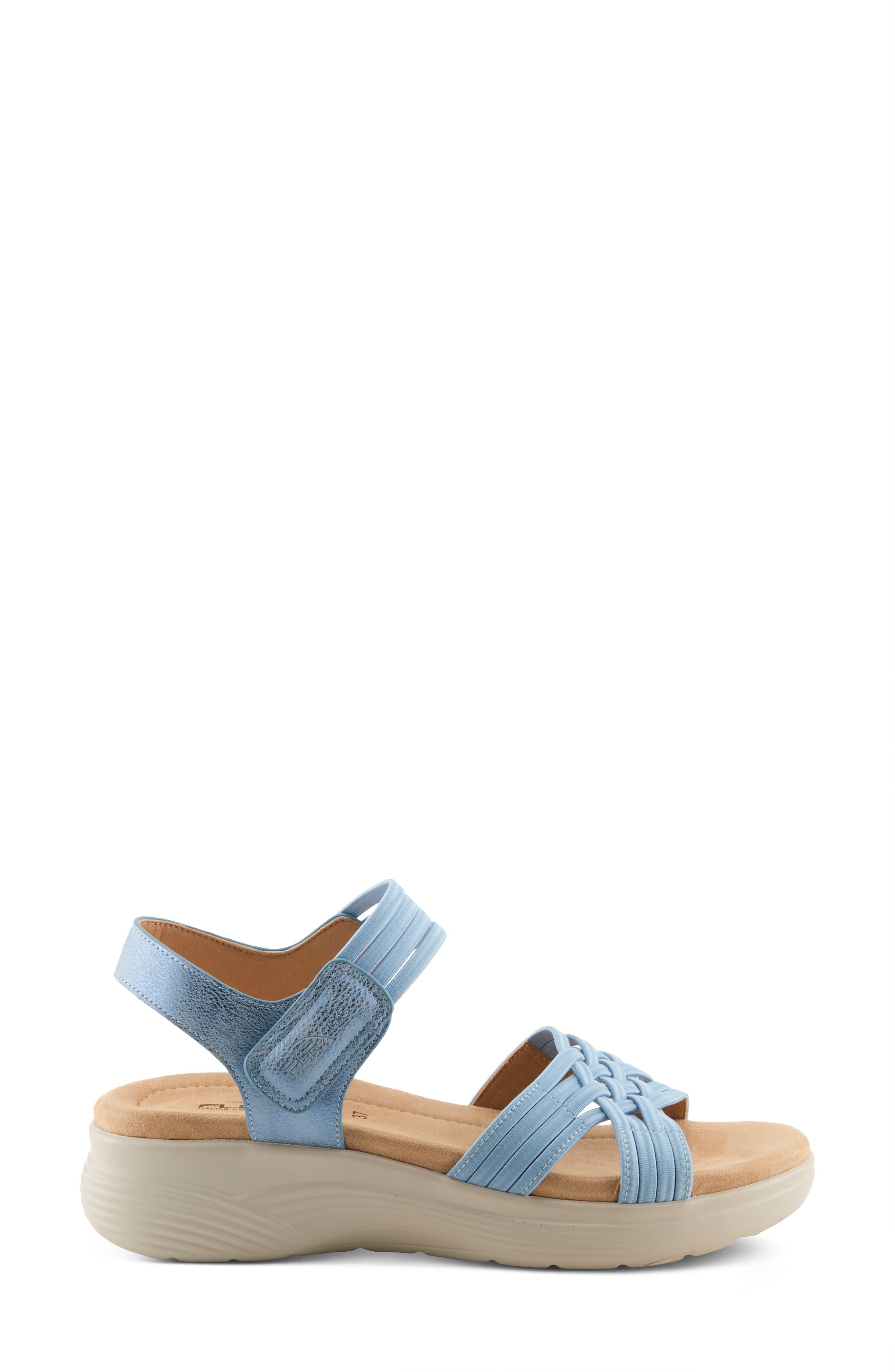 Delosa Platform Sandal, Alternate, color, SLATE