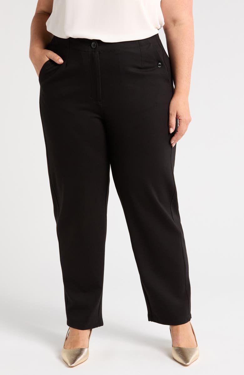 Universal Standard Audrey Ponte Pants, Main, color, Black