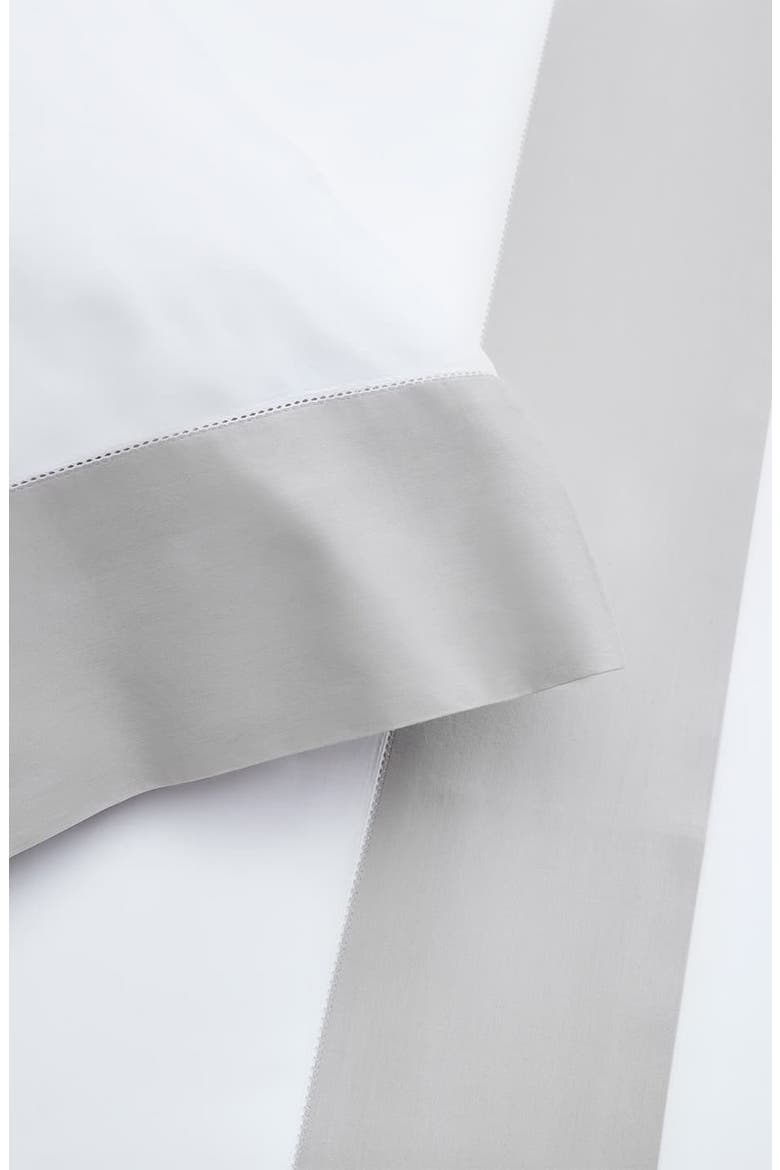 Signature Colorblock Sheet Set, Alternate, color, WHITE/ PEWTER