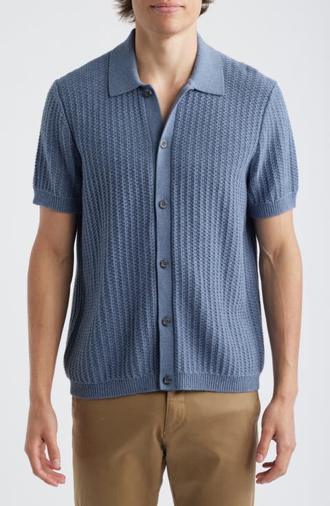 Short Sleeve Cashmere & Cotton Cardigan