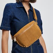 MODA LUXE Gizelle Suede Belt Bag - Chic Olive Crossbody Handbag for Modern Women