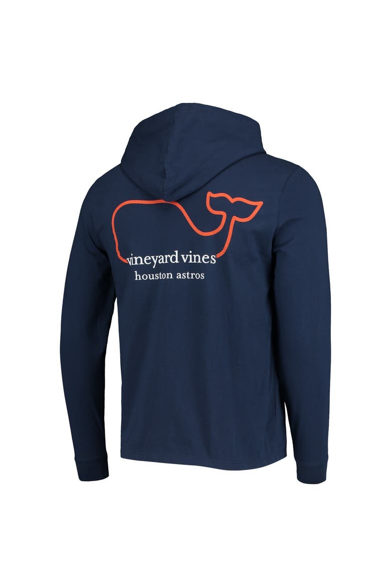 Men's Vineyard Vines Navy Houston Astros Long Sleeve Hoodie T-Shirt, Alternate, color, Navy