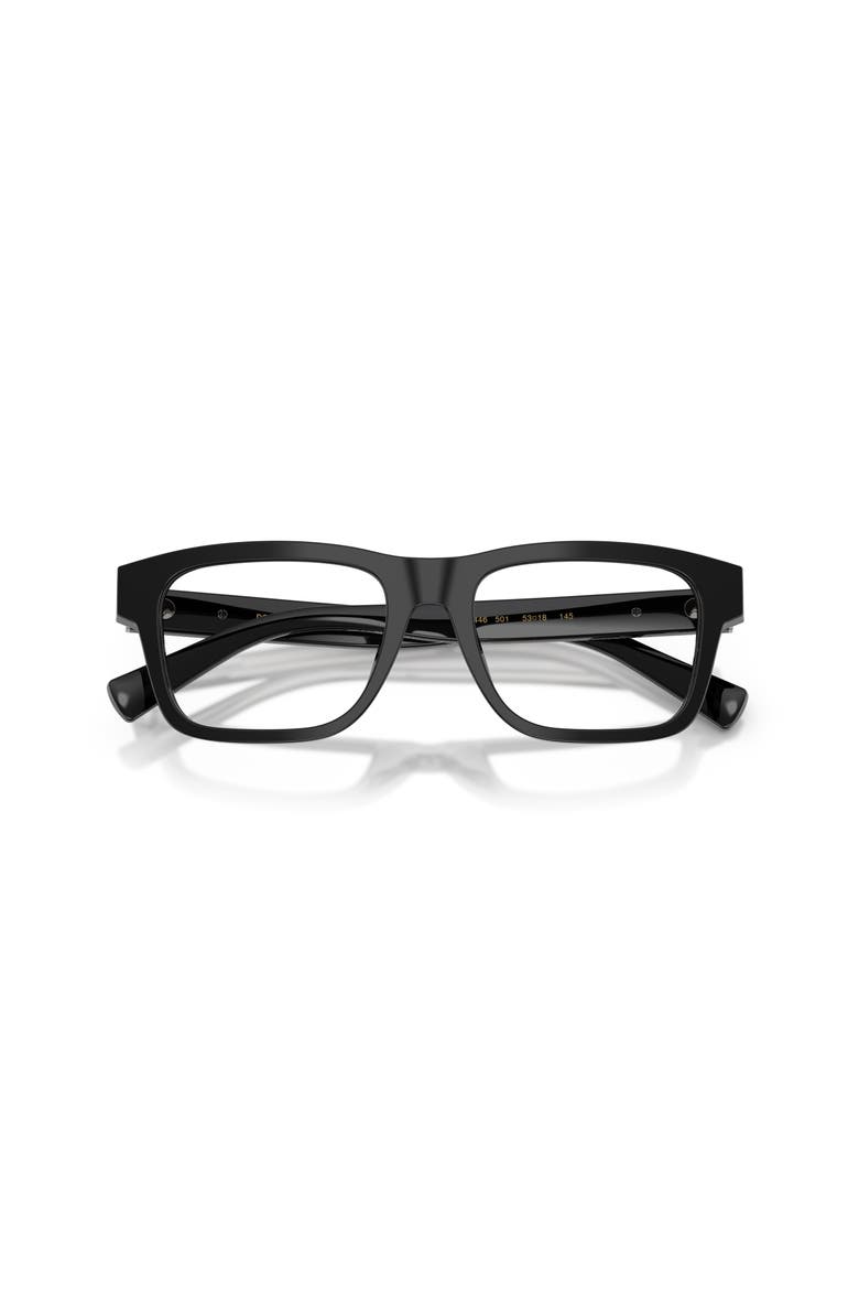 53mm Rectangle optical glasses, Alternate, color, Black