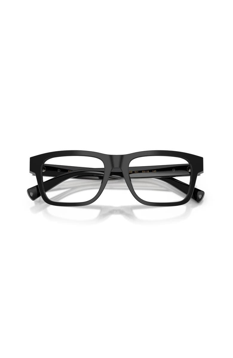 Dolce&Gabbana 51mm Rectangle optical glasses, Alternate, color, Black