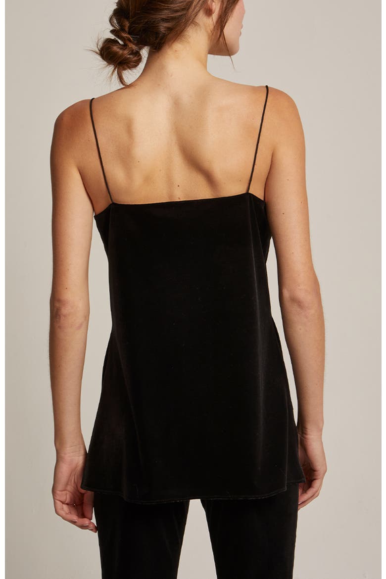 Velvet Cami Top, Alternate, color, Black
