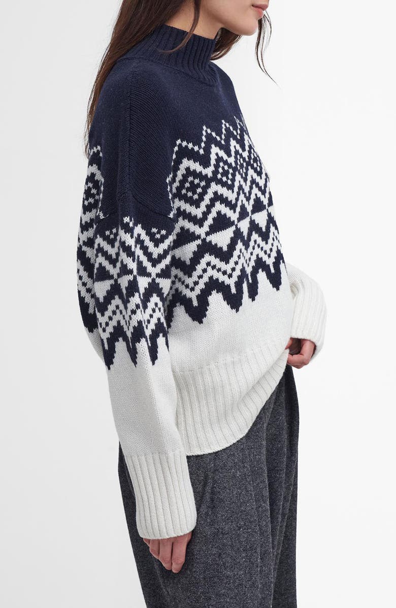 Barbour Gwyn Fair Isle Cotton & Wool Blend Sweater, Alternate, color, 