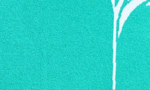 Ming Wang Modern Fit Mixed Media Pleated Midi Dress In Emerald Awe/white
