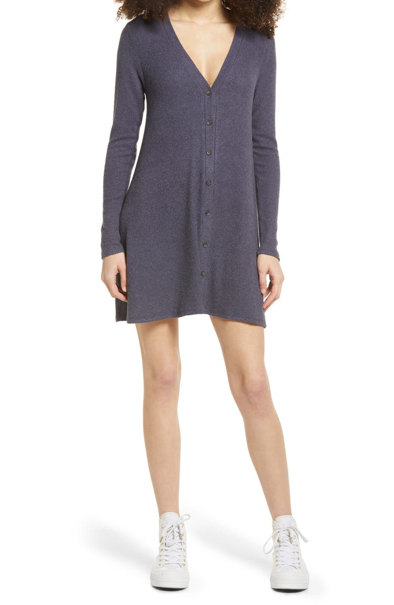 Lulus Sweet Comfort Long Sleeve Swing Sweater Dress, Main, color,
