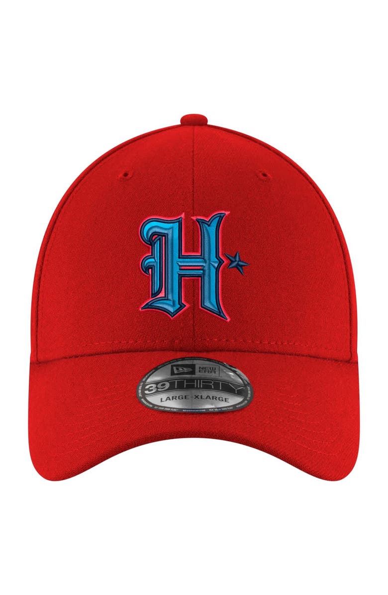 New Era Men's New Era  Red Houston Texans Throwback Crawl Standard 39THIRTY Flex Hat, Alternate, color, 