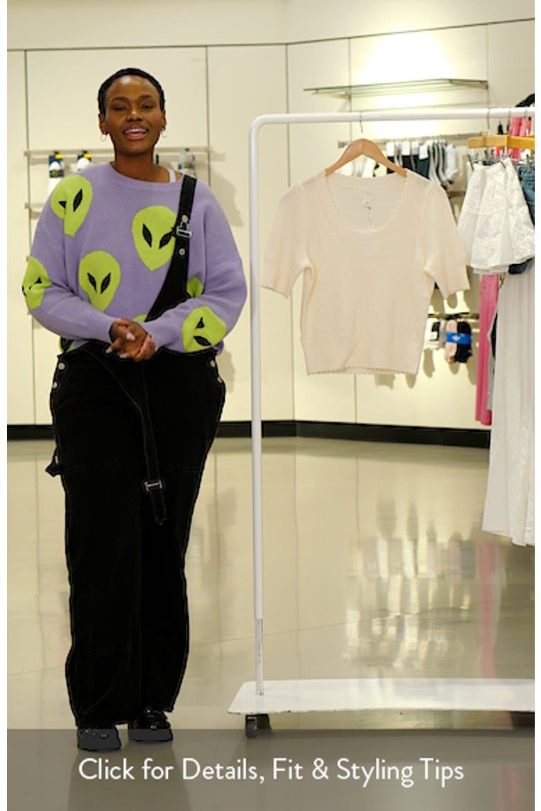 Short Sleeve Wool & Cashmere Sweater video