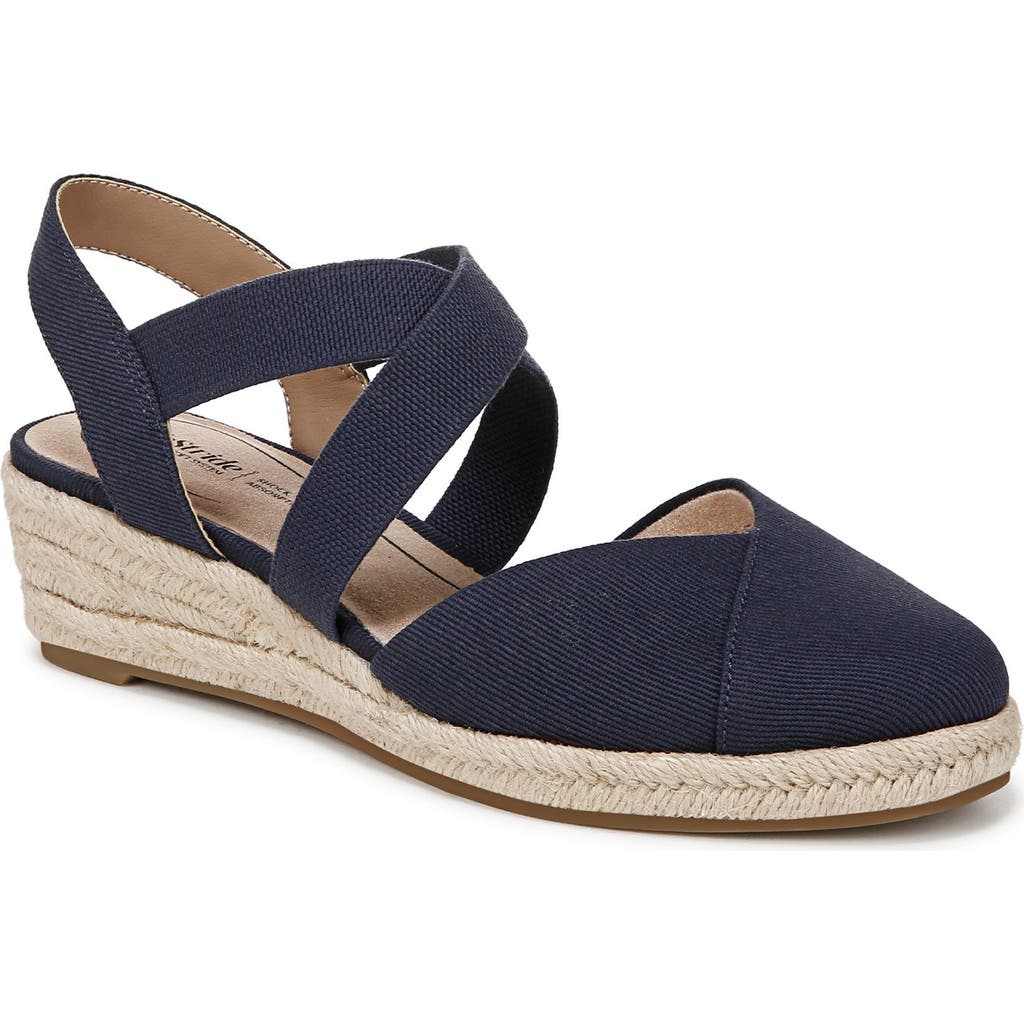 LIFESTRIDE LIFESTRIDE KIMBALL SLINGBACK ESPADRILLE PLATFORM WEDGE