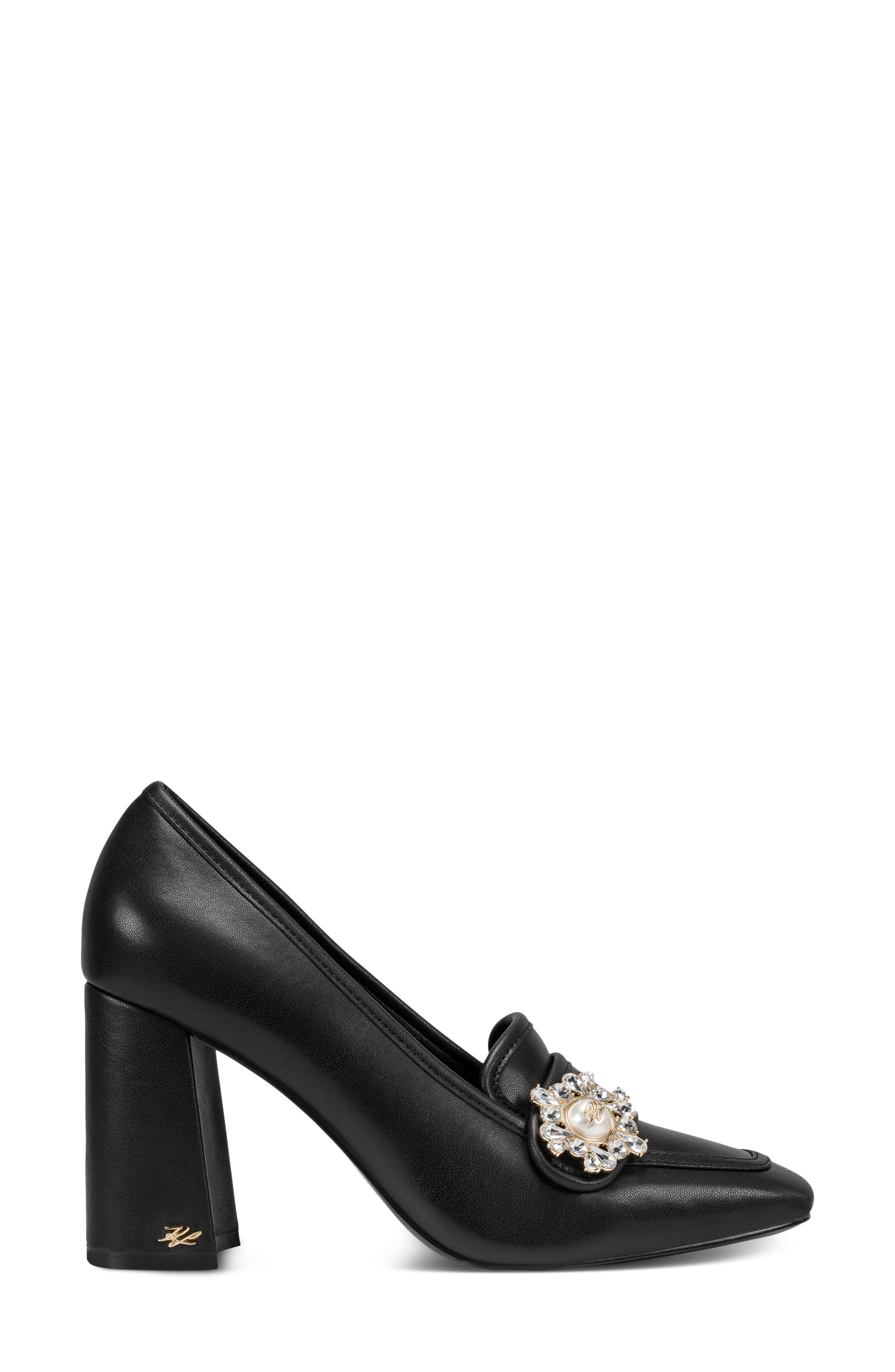 Savannah II Square Toe Pump, Alternate, color, BLACK