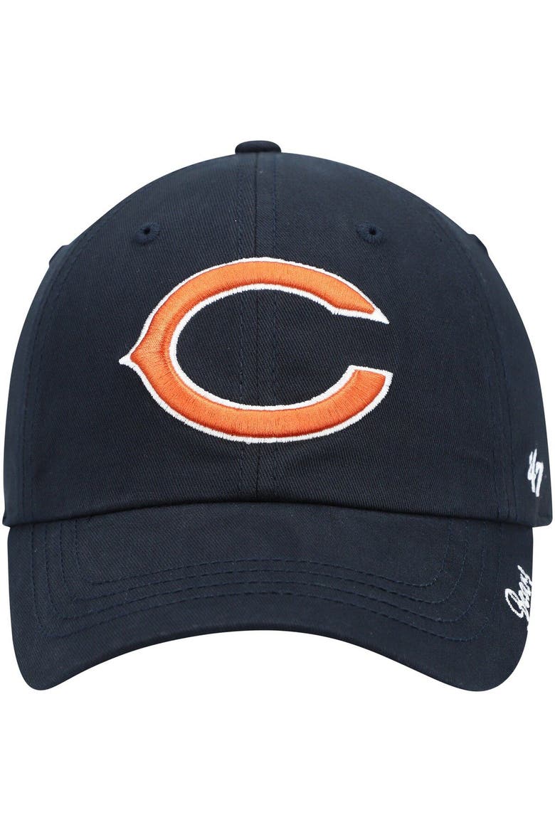 Women's '47 Navy Chicago Bears Miata Clean Up Primary Adjustable Hat, Alternate, color, Navy