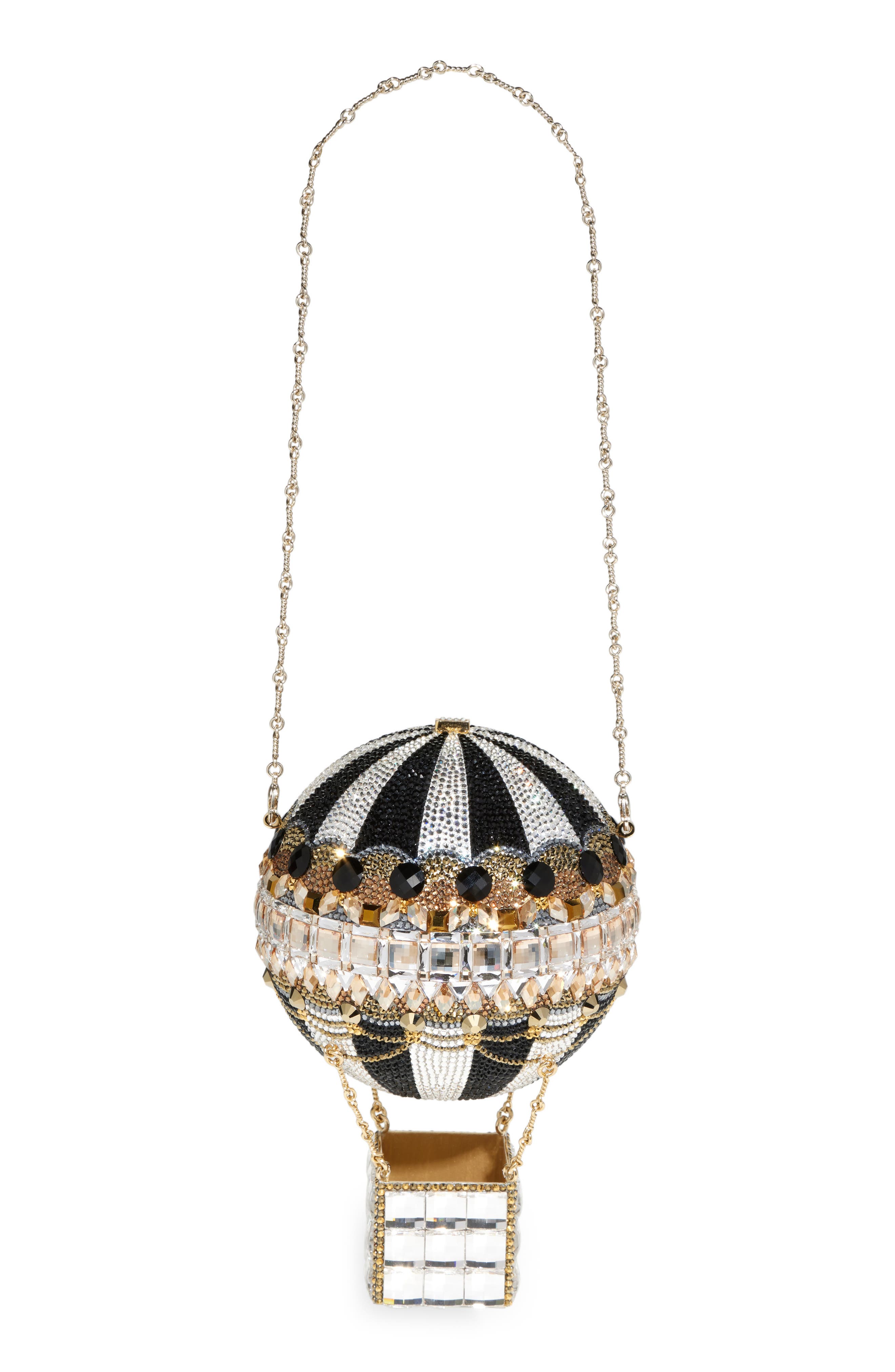 JUDITH LEIBER COUTURE Hot Air Balloon Crystal Embellished Clutch, Alternate, color, 