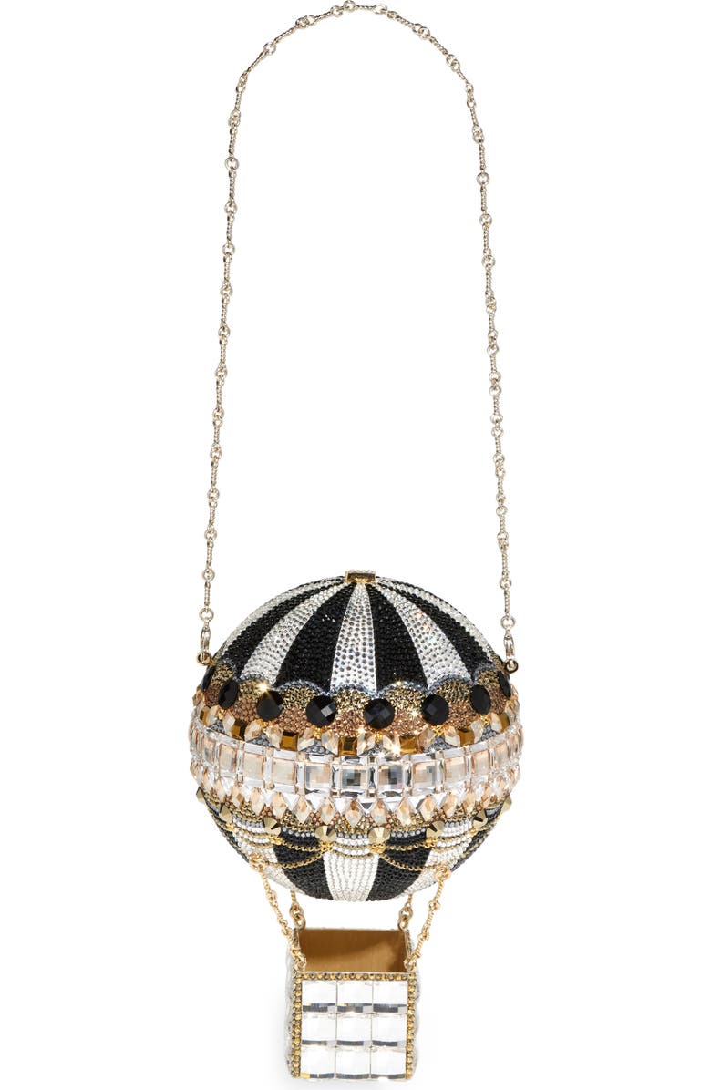 JUDITH LEIBER COUTURE Hot Air Balloon Crystal Embellished Clutch, Alternate, color,