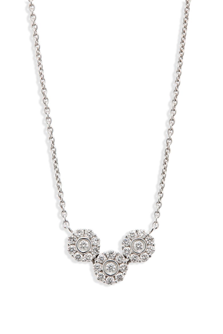 Diamond Flower Pendant, Main, color, DIAMOND