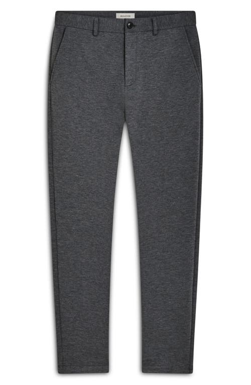 Bugatchi Slim Tailored Fit Flat Front Soft Touch Knit Dress Pants In Gray
