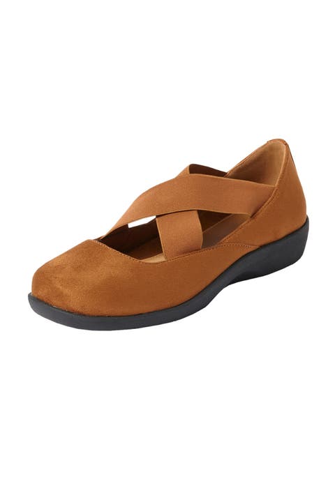 The Stacia Mary Jane Flat (Wide Widths Available)