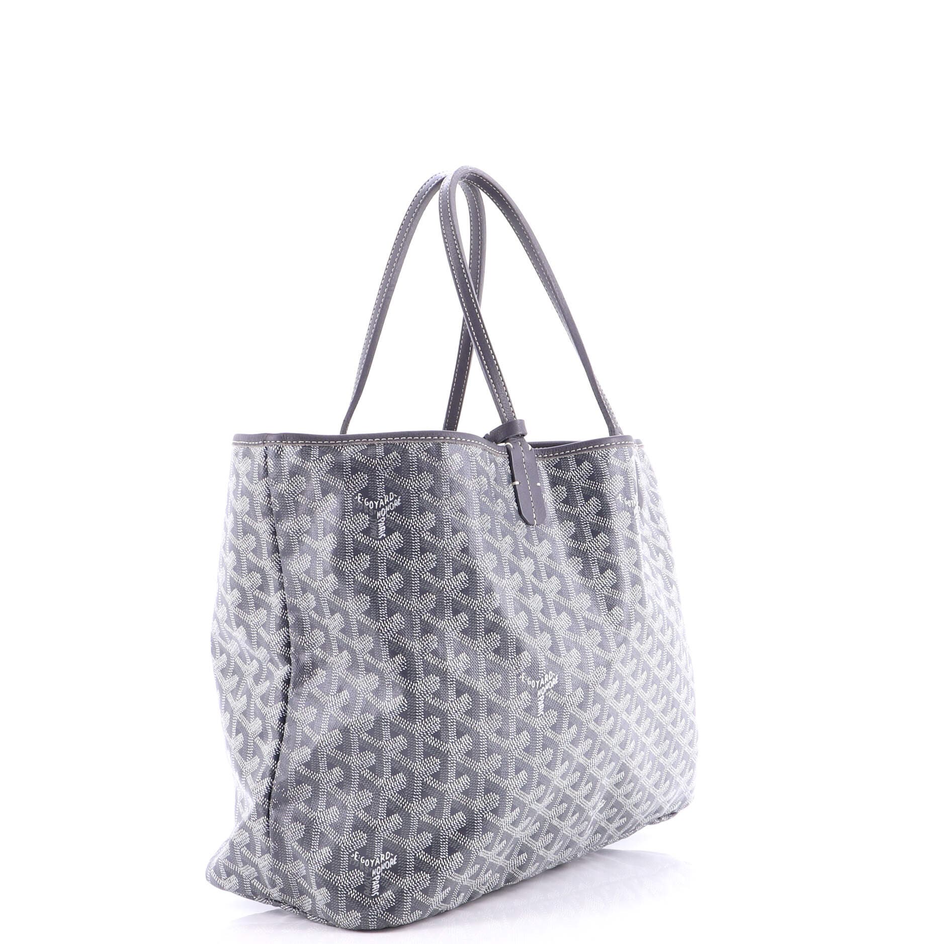 Pre-Owned Goyard Saint Louis Tote Coated Canvas PM, Alternate, color, Gray