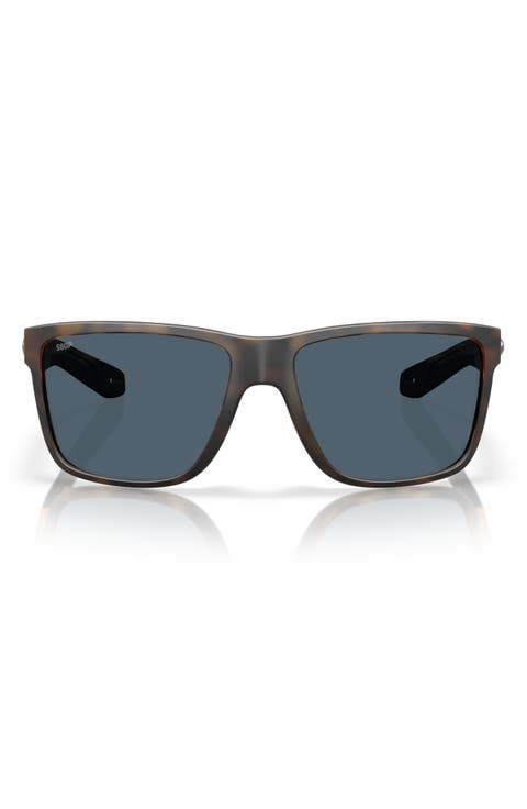 Broadbill II 58mm Polarized Rectangular Sunglasses
